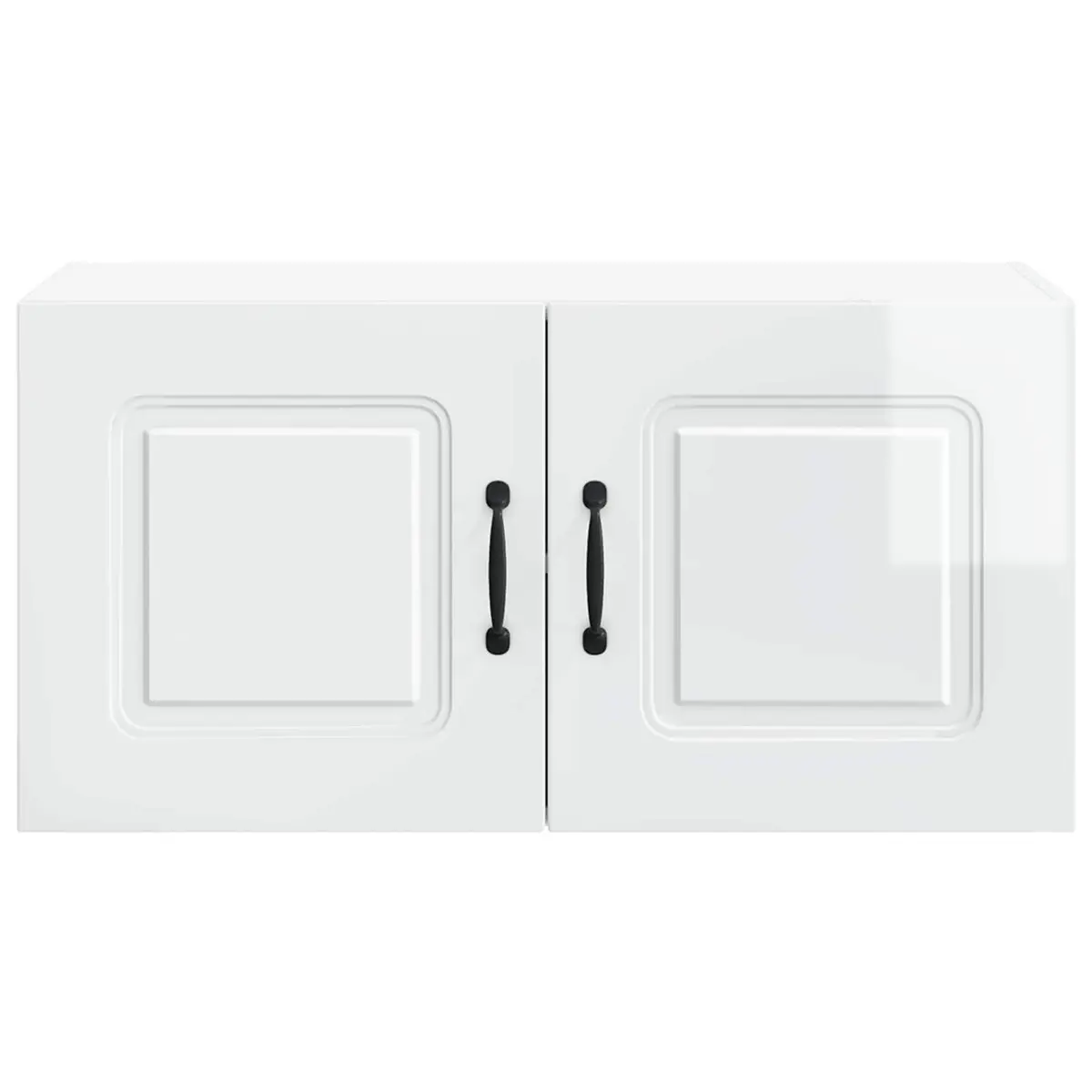 High Gloss White Dishwasher Panel Cabinet Engineered Wood Storage Organiser 80x31x40cm