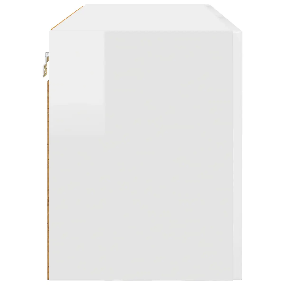 High Gloss White Dishwasher Panel Cabinet Engineered Wood Storage Organiser 80x31x40cm