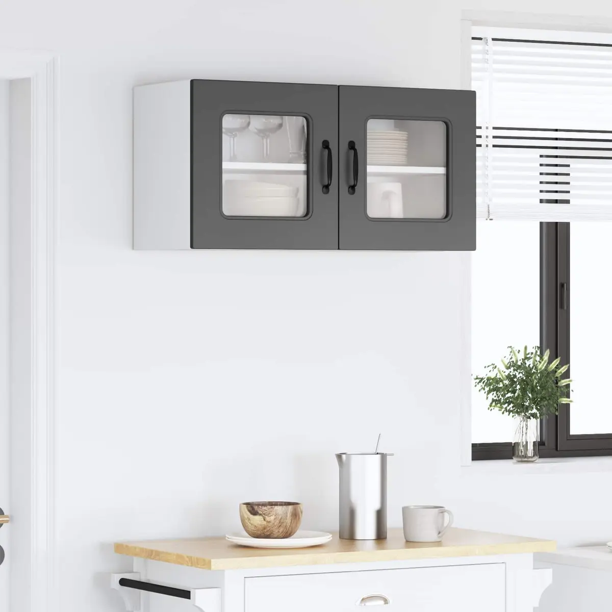 Kitchen Cabinet Engineered Wood Black 80 x 31 x 40 cm