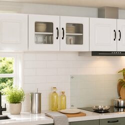 Versatile High Gloss White Kitchen Cabinet for Practical Use