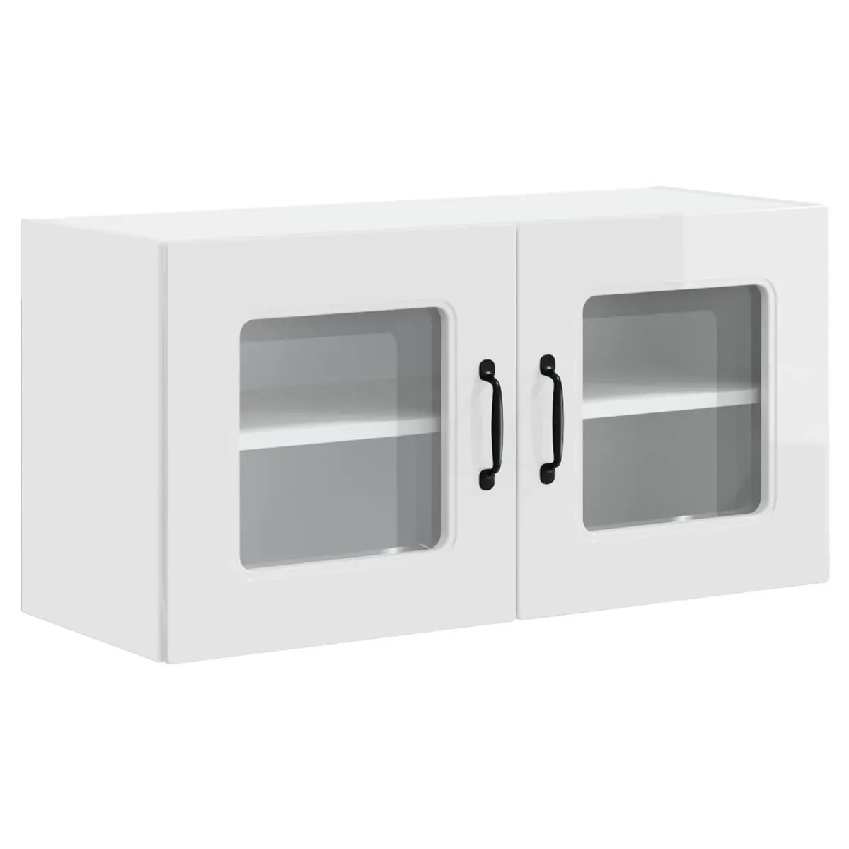 Kitchen Dishwasher Panel Cabinet High Gloss White Storage Organiser 80x31x40cm