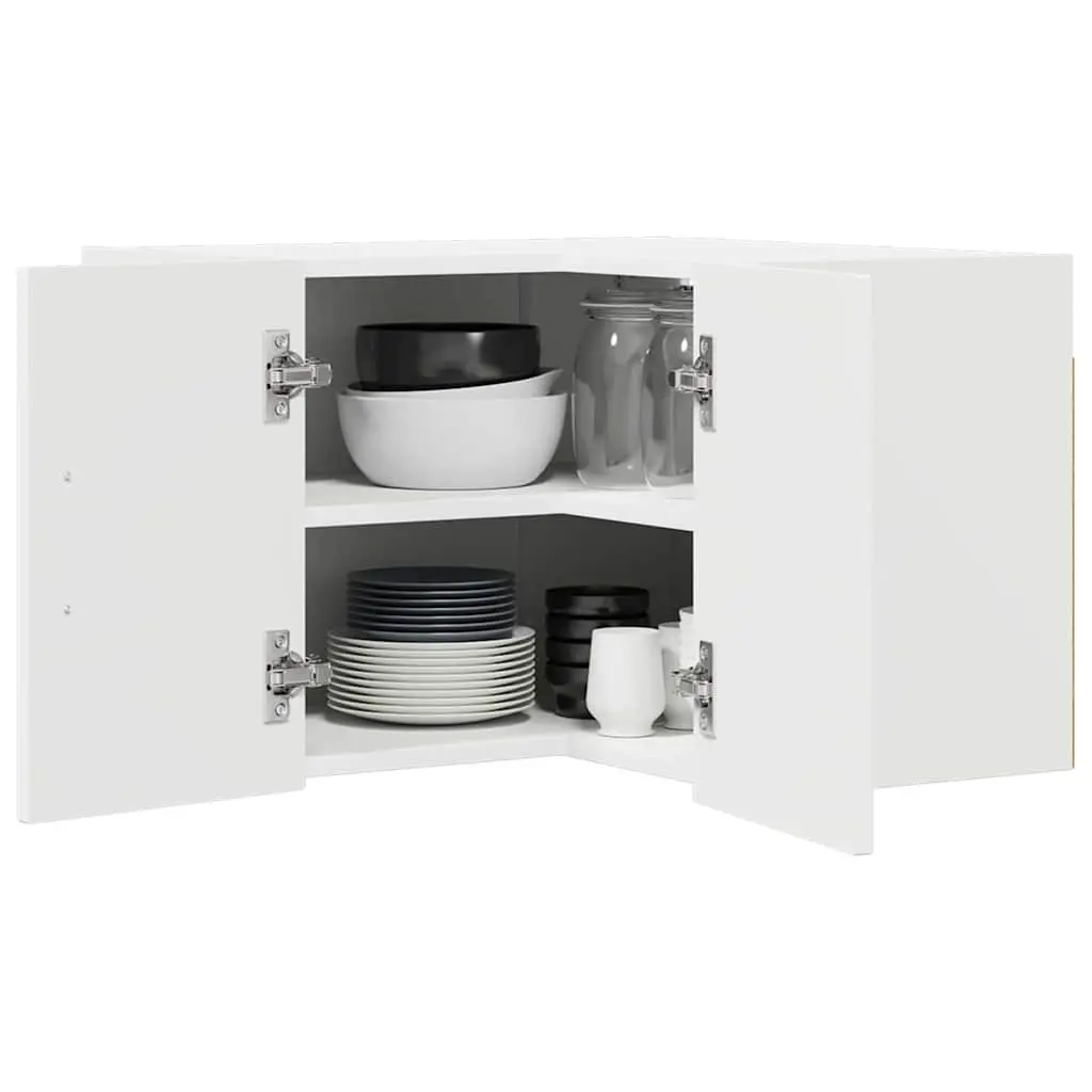 White Kitchen Cabinet for Storage 57x57x40cm