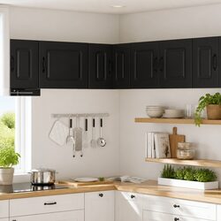 Versatile Black Kitchen Cabinet for Every Home 57x57x40cm