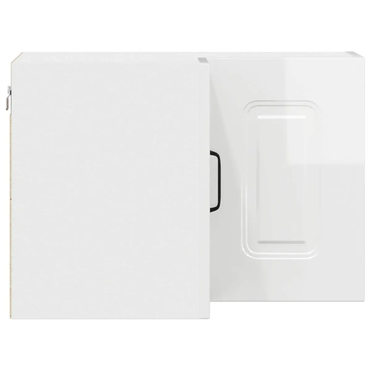 Dishwasher Panel Kitchen Cabinet Engineered Wood 57 x 57 x 40 cm High Gloss White