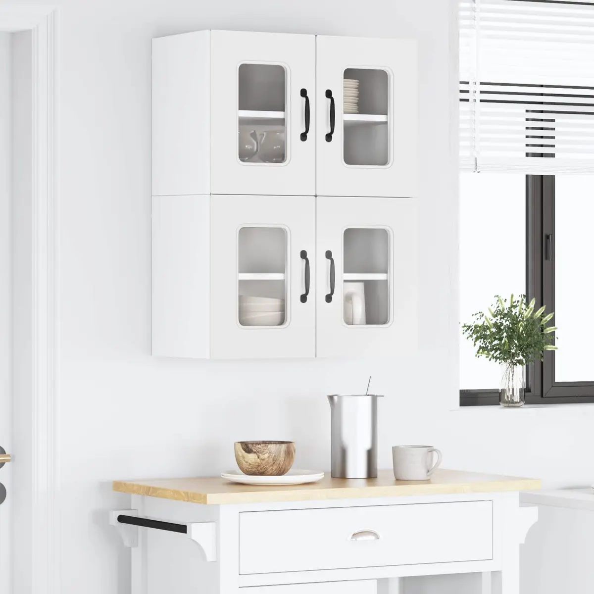 White Dishwasher Panel Kitchen Cabinet Storage 60 x 31 x 40 cm Engineered Wood