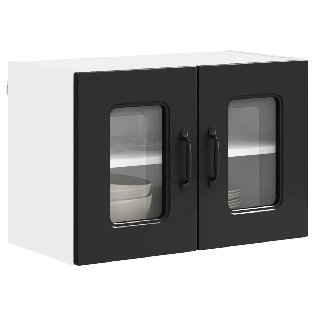 Dishwasher Panel Kitchen Cabinet Black Engineered Wood Storage 60x31x40cm