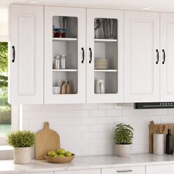 Versatile White Kitchen Cabinet for Efficient Storage