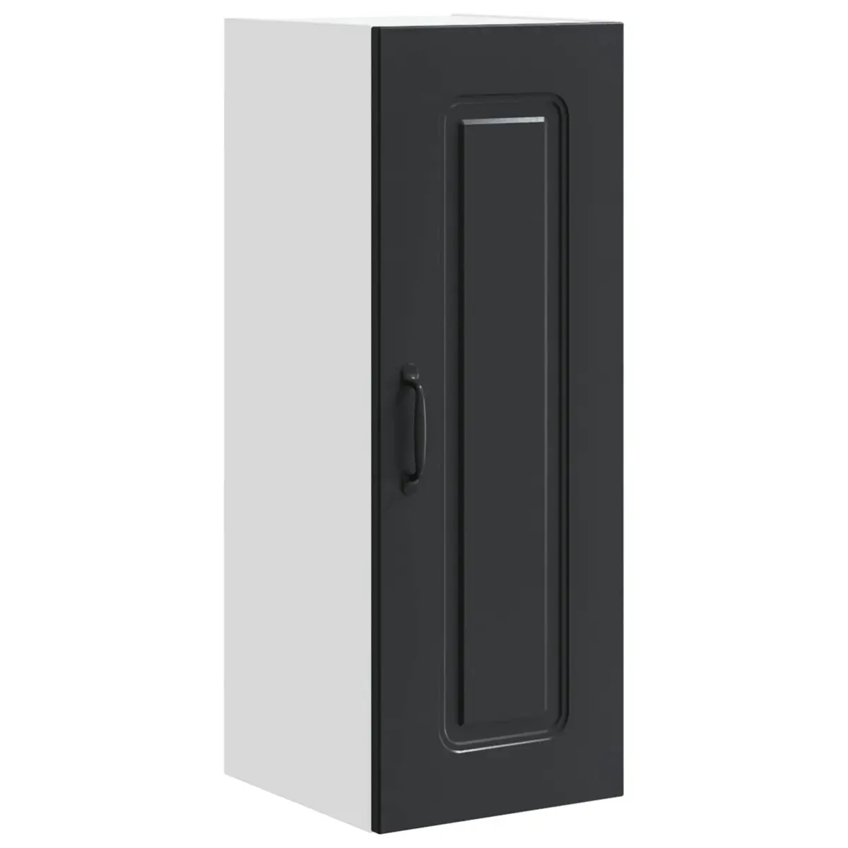 Kitchen Cabinet Dishwasher Panel Engineered Wood Storage Rectangular Black 30x31x80cm