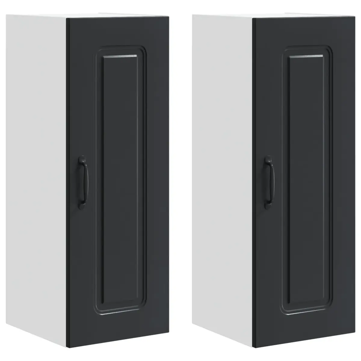 Dishwasher Panel Engineered Wood Kitchen Cabinet Black 30 x 31 x 80 cm