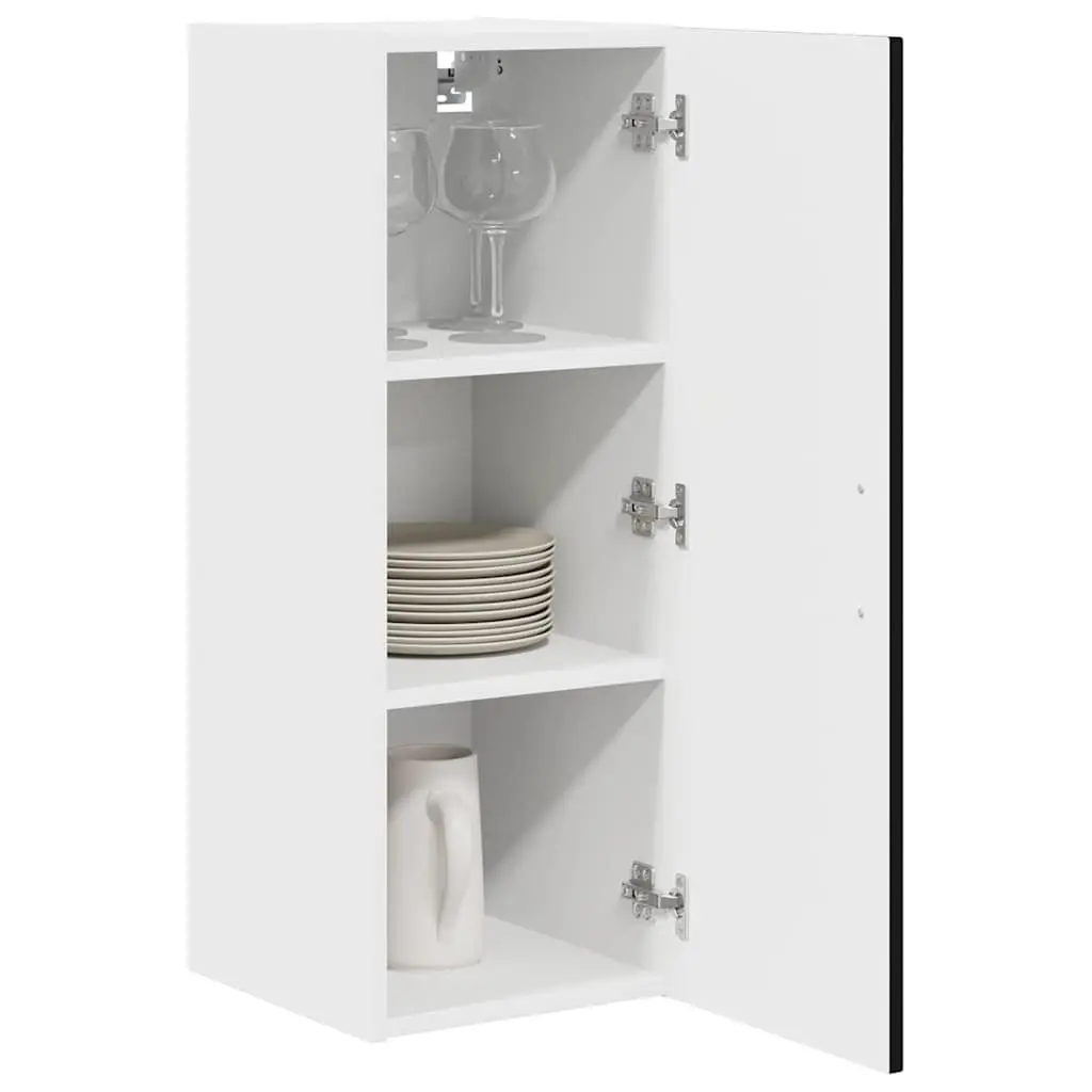Dishwasher Panel Engineered Wood Kitchen Cabinet Black 30 x 31 x 80 cm