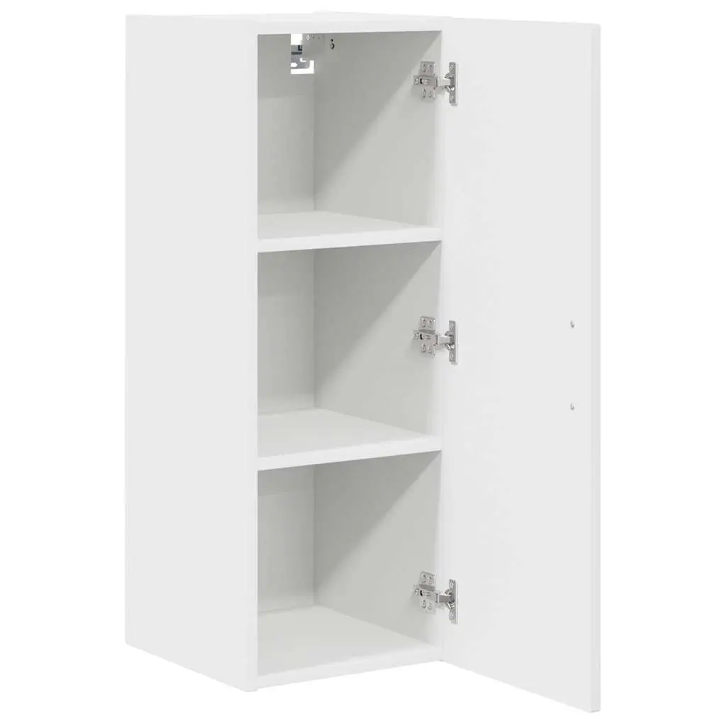 Kitchen Cabinet with High Gloss White Finish
