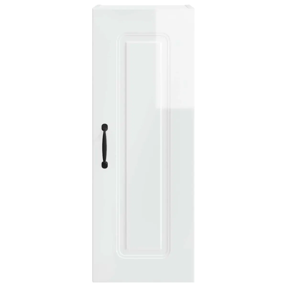 Kitchen Cabinet with High Gloss White Finish