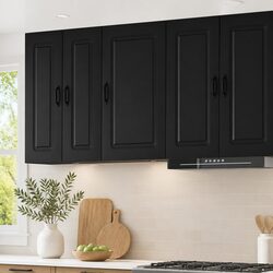 Practical Black Kitchen Cabinet for Storage Solutions - 50x31x80cm