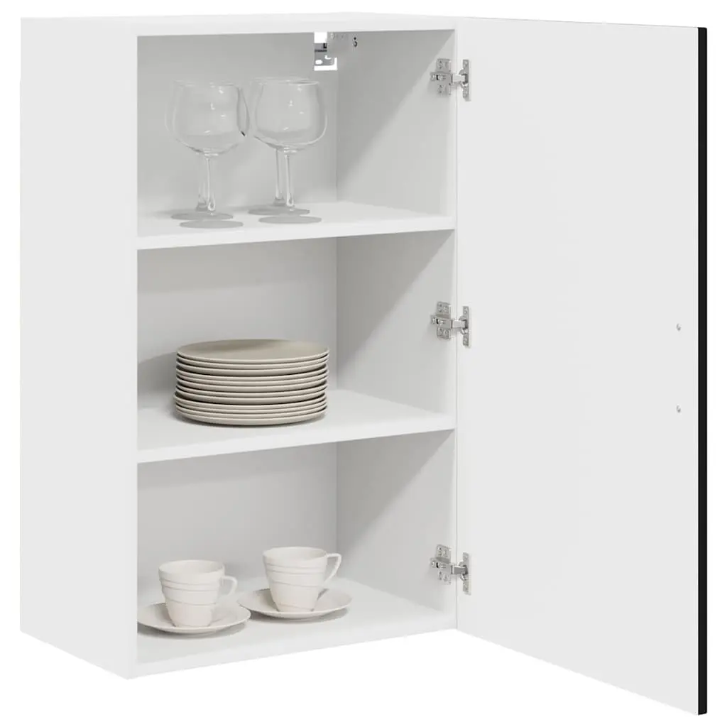 Dishwasher Panel Kitchen Cabinet Black Engineered Wood Storage Unit 50x31x80cm