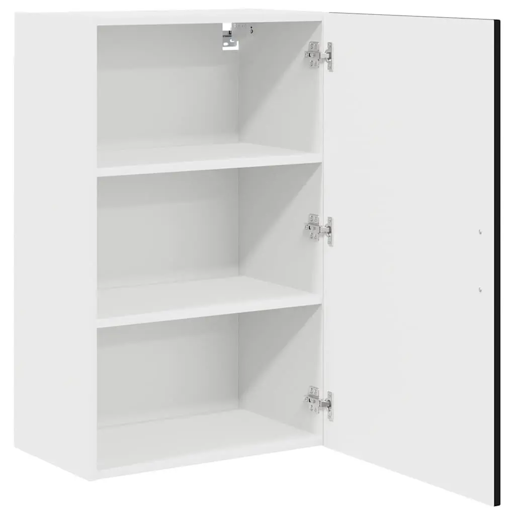 Dishwasher Panel Kitchen Cabinet Black Engineered Wood Storage Unit 50x31x80cm