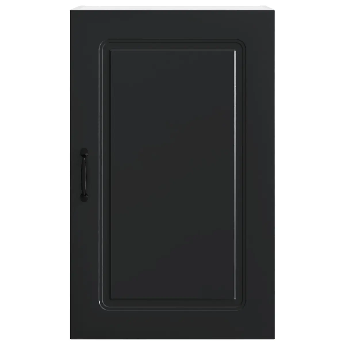 Dishwasher Panel Kitchen Cabinet Black Engineered Wood Storage Unit 50x31x80cm