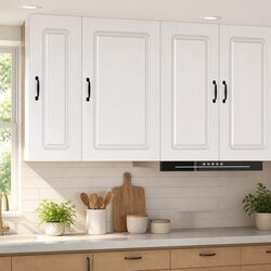 Functional High Gloss White Kitchen Cabinet for Every Home 50x31x80cm