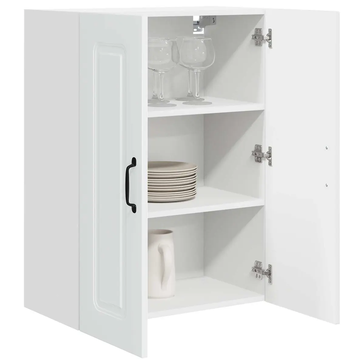 Dishwasher Panel Engineered Wood Kitchen Cabinet High Gloss White 60 x 31 x 80 cm