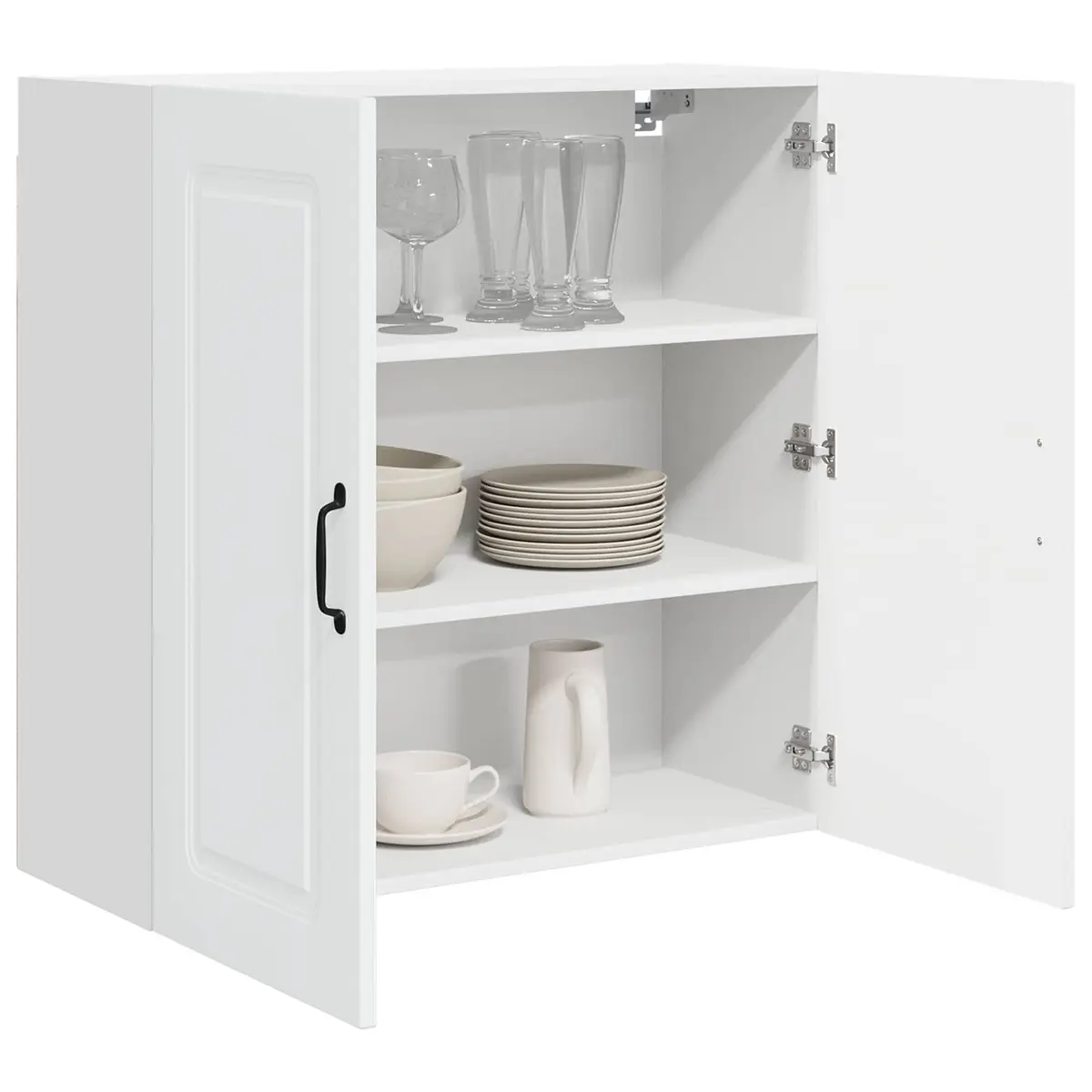 White Engineered Wood Kitchen Cabinet for Home Use 80x31x80cm
