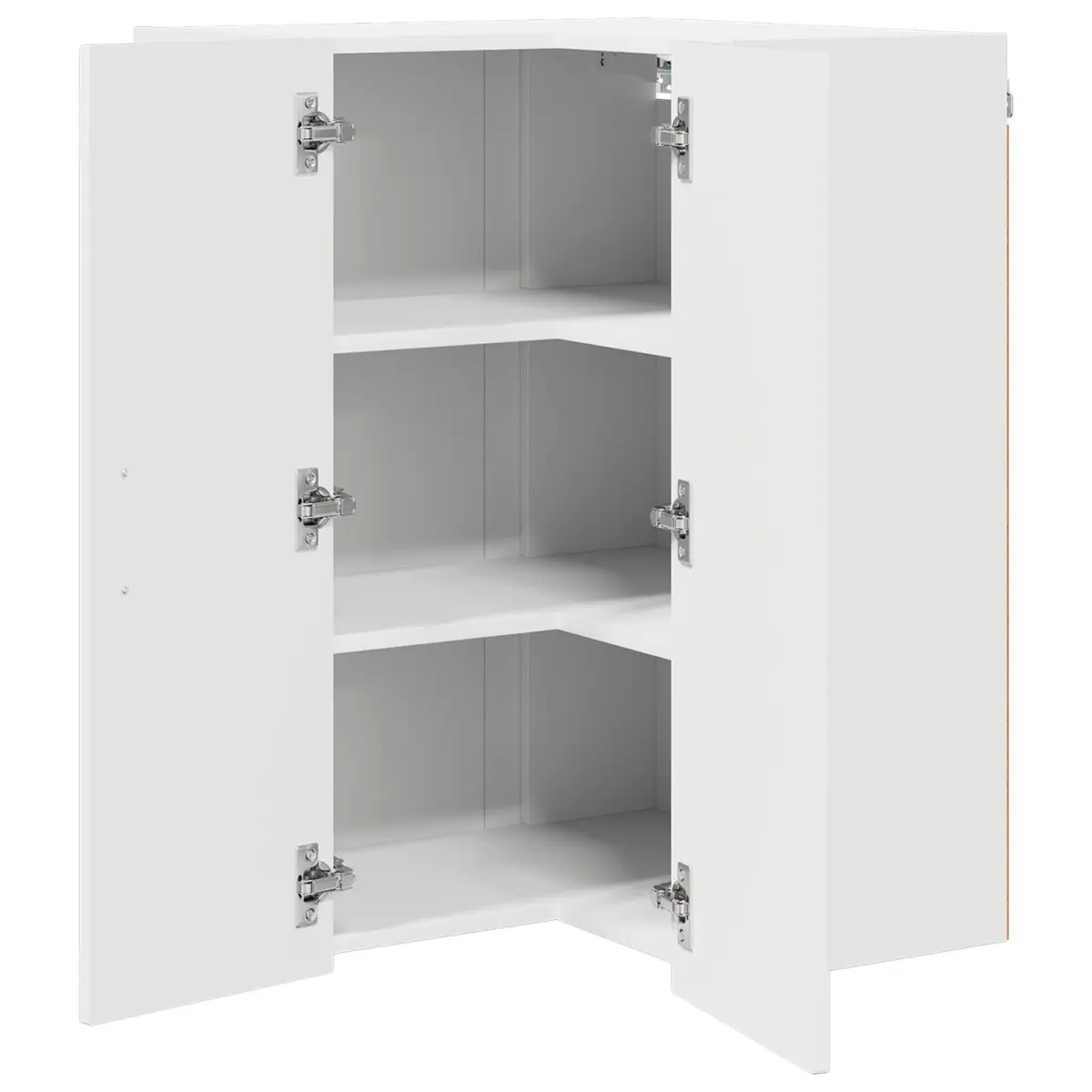 Kitchen Cabinet Engineered Wood High Gloss White 57 x 57 x 80 cm