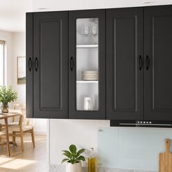 Functional Black Kitchen Cabinet Storage - 40 x 31 x 100 cm