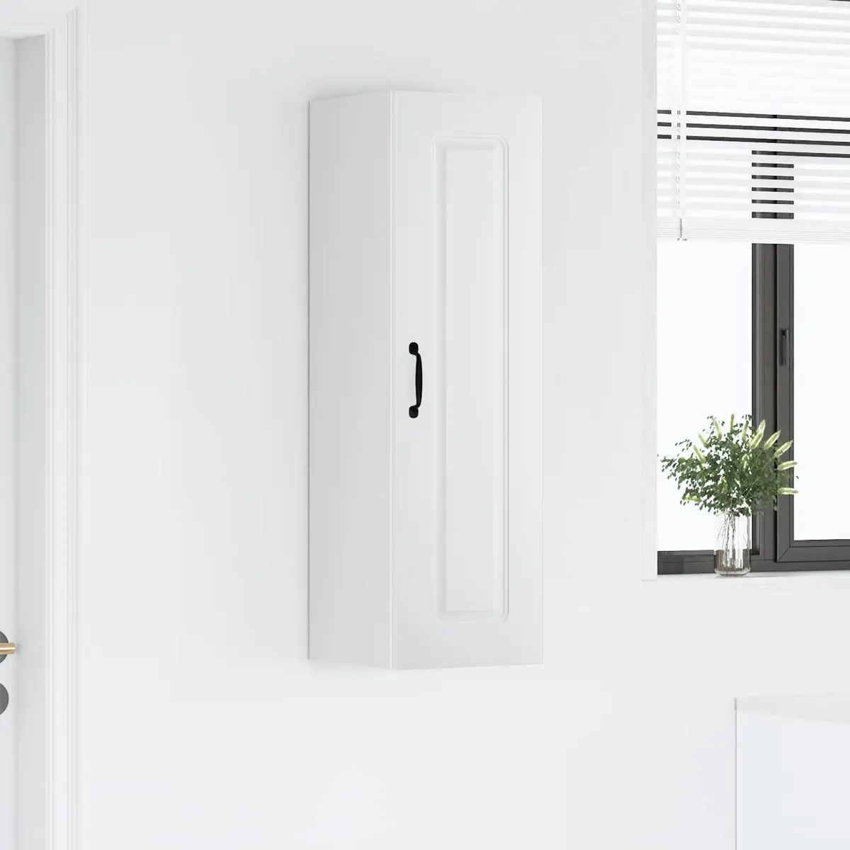 Kitchen Cabinet White Engineered Wood Dishwasher Panel Storage Furniture 30x31x100cm