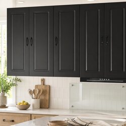 Versatile Black Kitchen Cabinet for Everyday Use