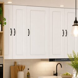 Practical High Gloss White Kitchen Cabinet for Home Use
