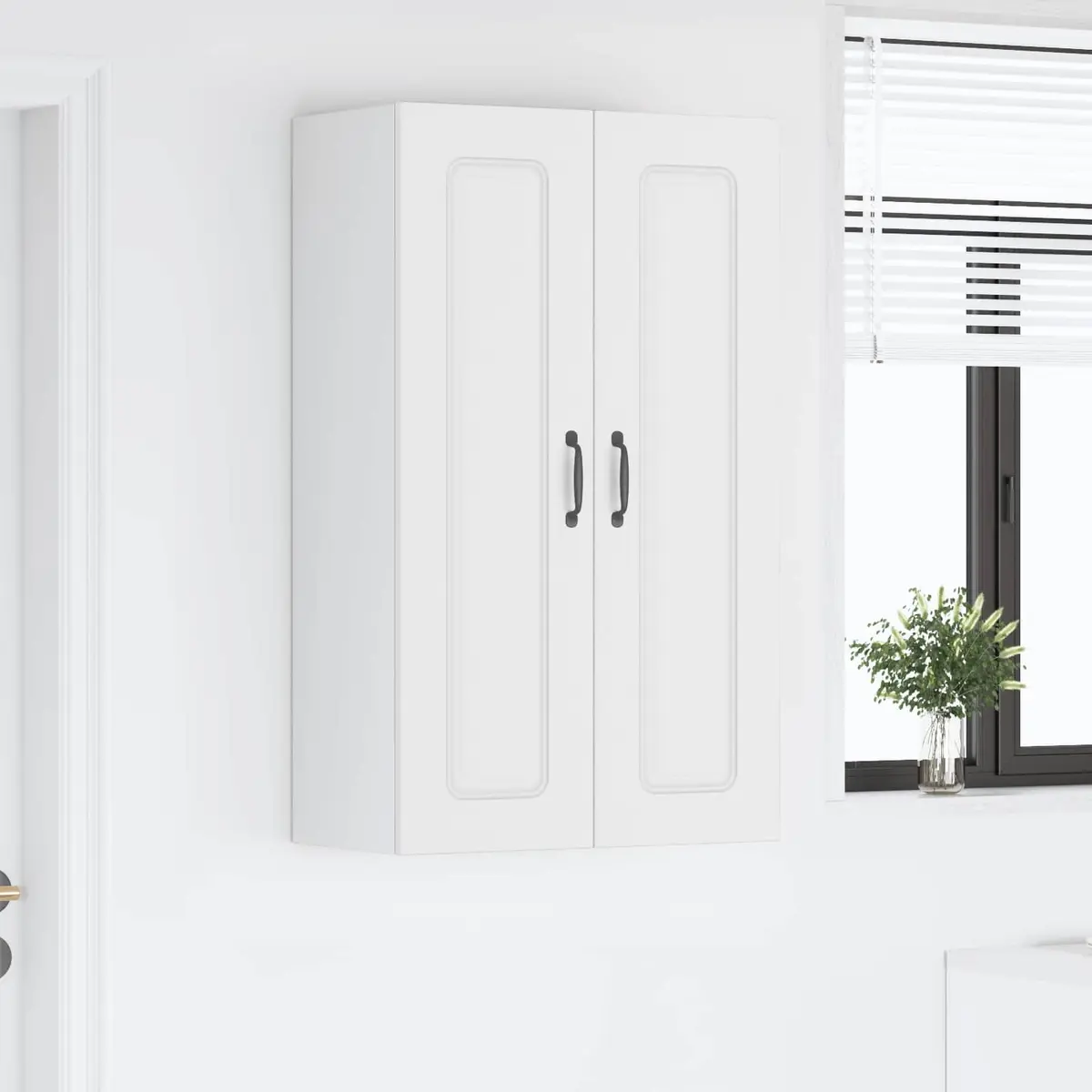 White Kitchen Cabinet for Storage Solutions