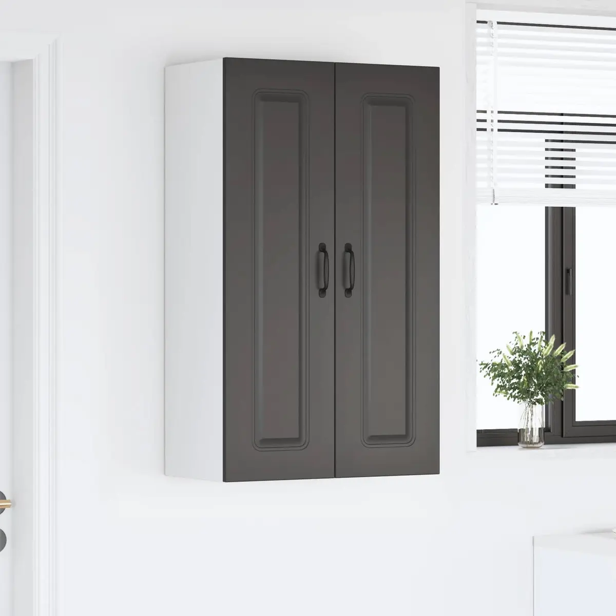 Dishwasher Panel Black 60 x 31 x 100 cm Kitchen Cabinet Door Front Panel