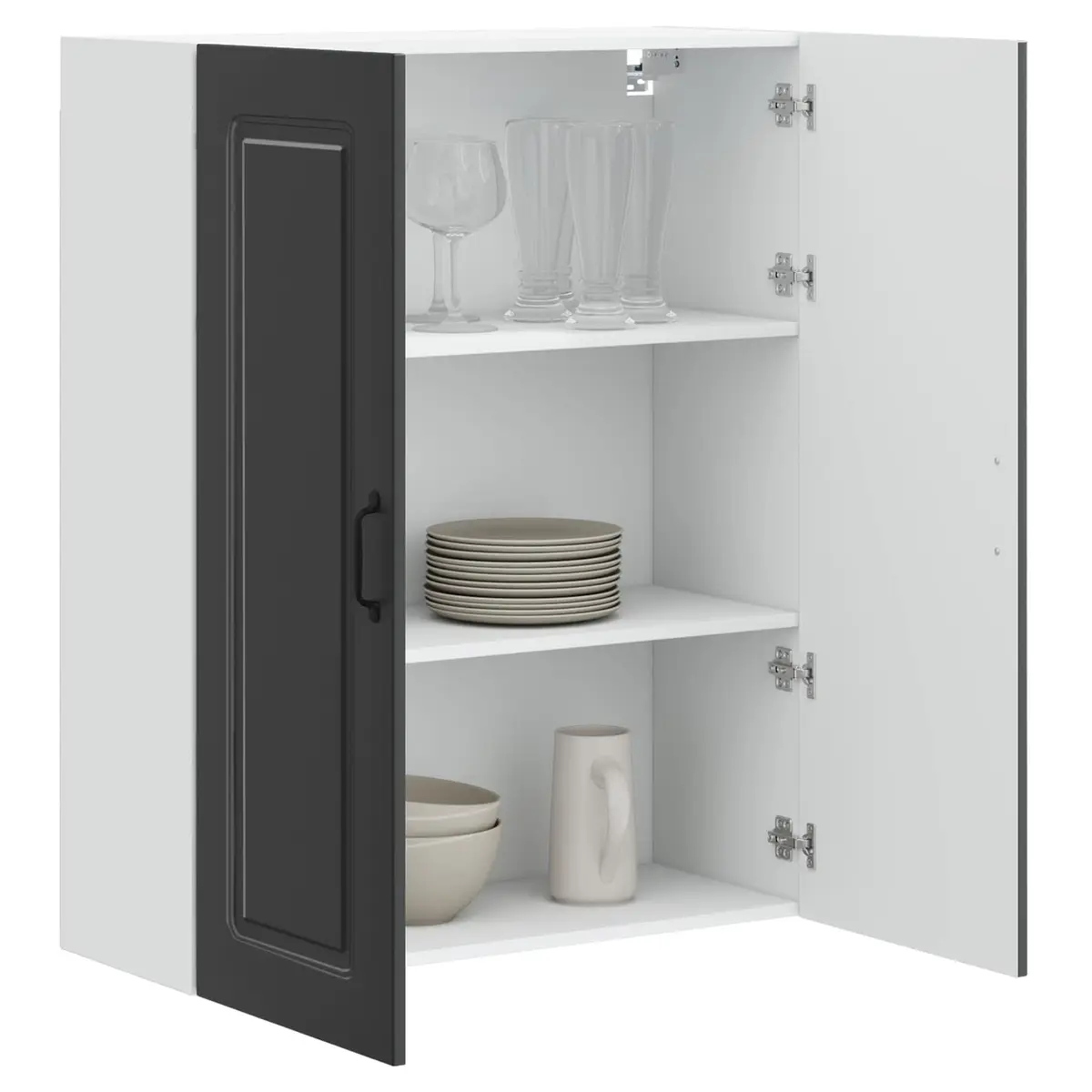 Dishwasher Panel Kitchen Cabinet Engineered Wood 80 x 31 x 100 cm Black