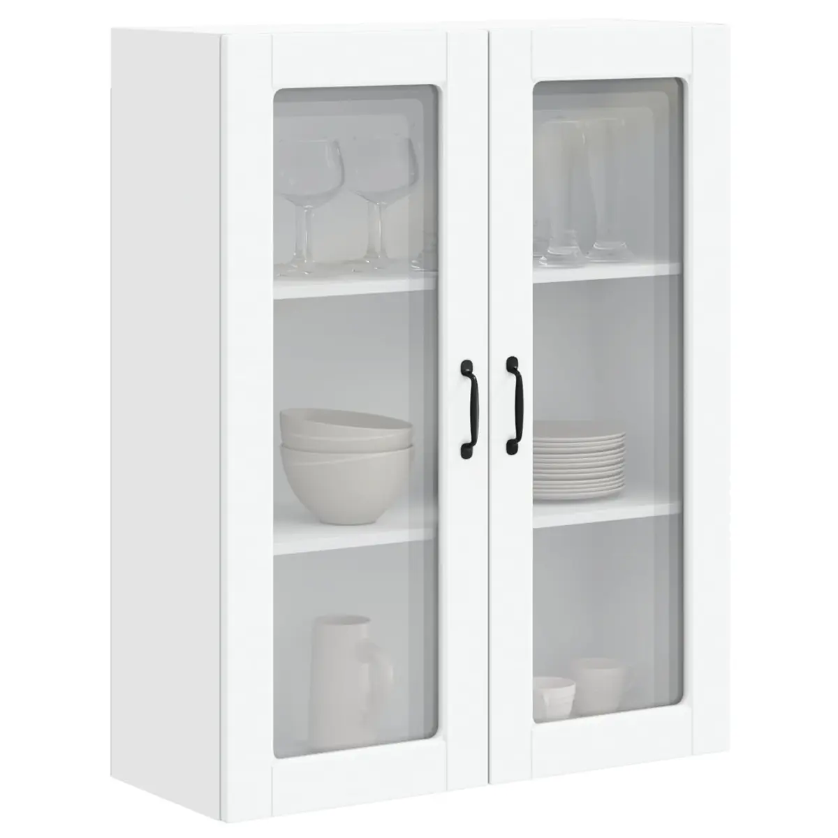 Kitchen Cabinet Storage Unit Engineered Wood 80cm White Rectangular 31cm 100cm