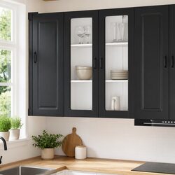 Practical Black Kitchen Cabinet for Everyday Use