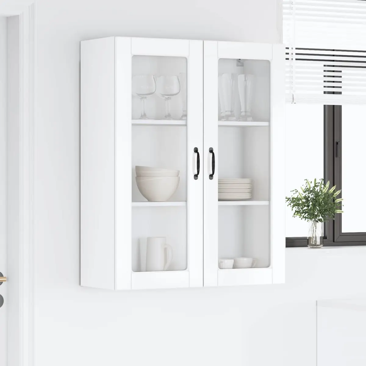 High Gloss White Dishwasher Cover Panel Rectangular 80cm x 31cm x 100cm Kitchen Cabinet