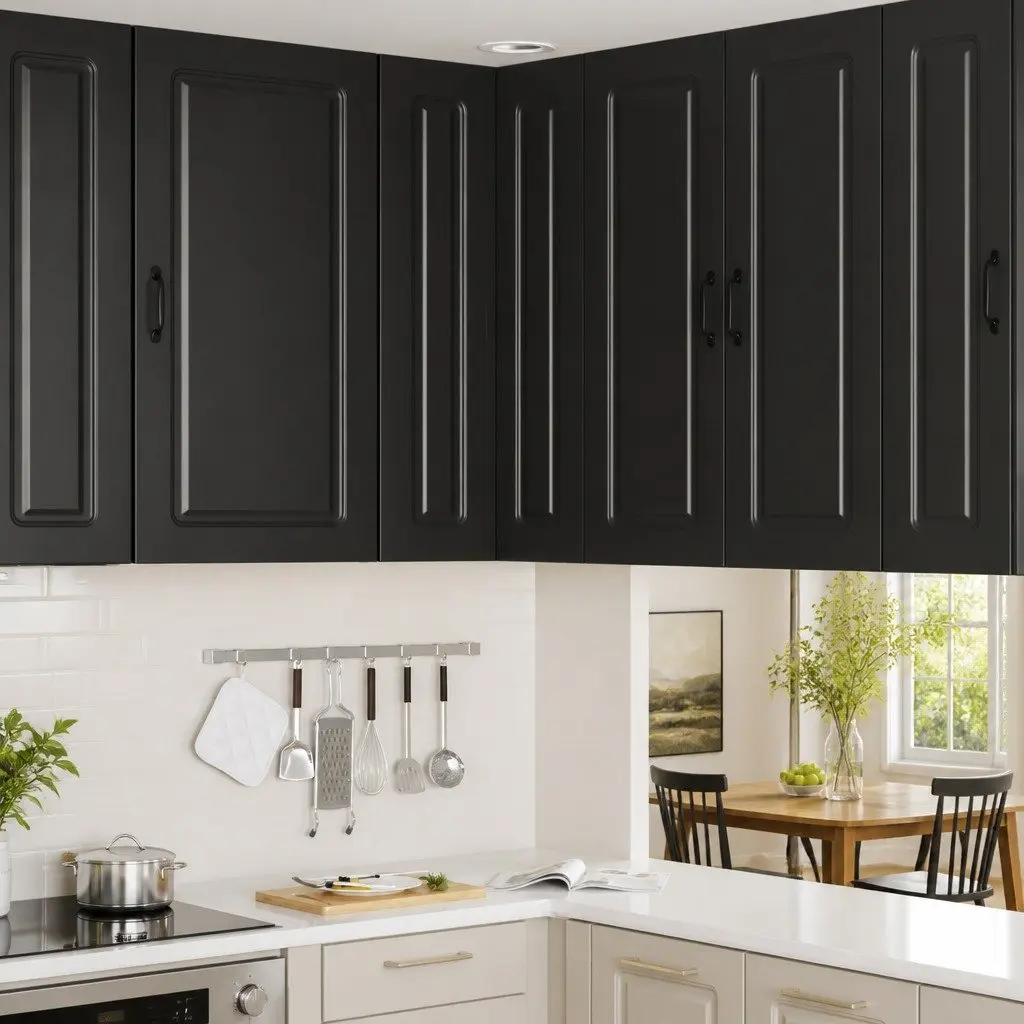 Kitchen Cabinet Engineered Wood Black Dishwasher Panel 57 x 57 x 100 cm