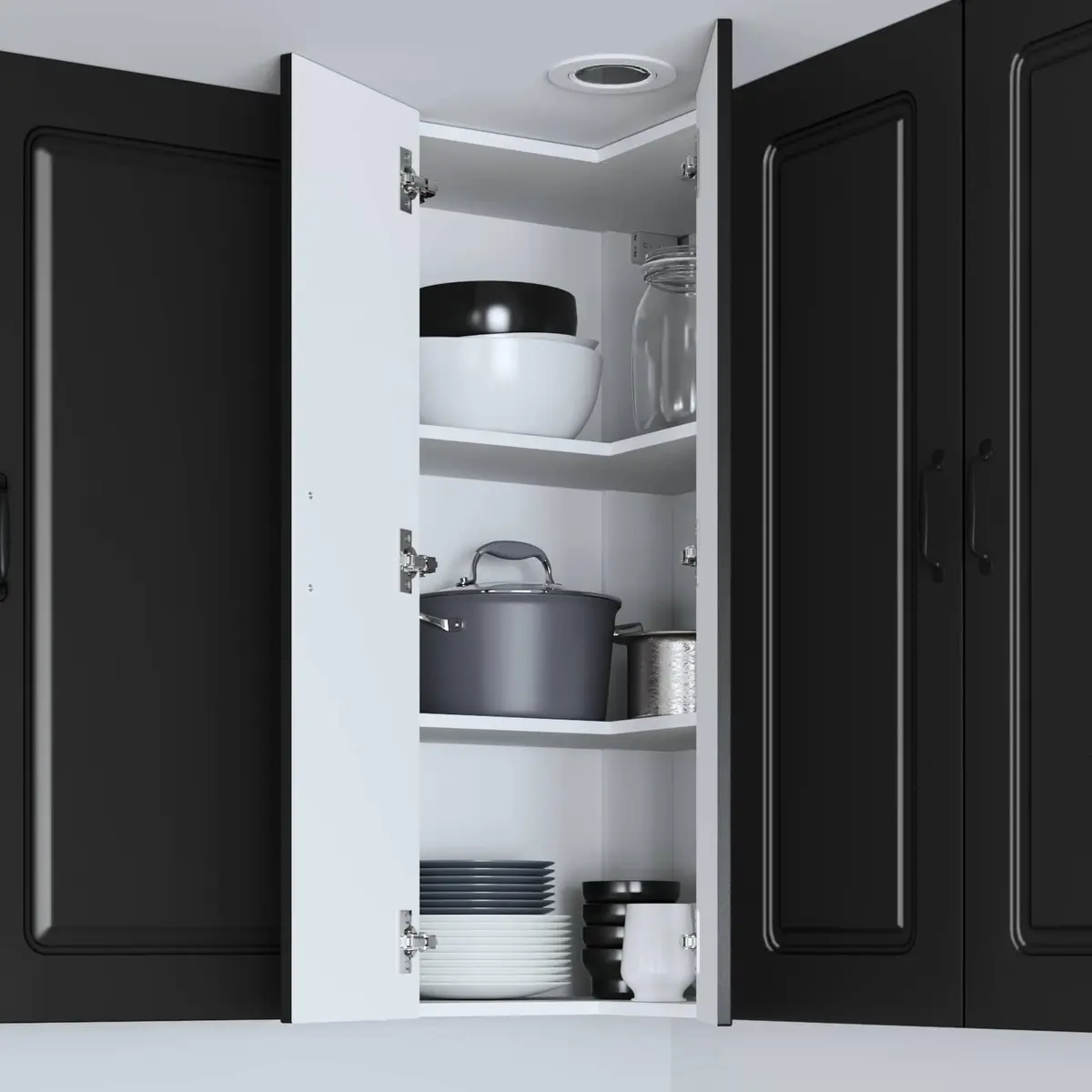 Kitchen Cabinet Engineered Wood Black Dishwasher Panel 57 x 57 x 100 cm