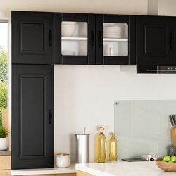 Ideal Black Glass Cabinets for Modern Living Spaces