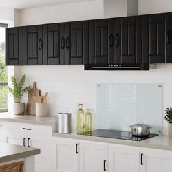 Versatile Black Wall Cabinet 30 x 31 x 40 cm for Kitchen