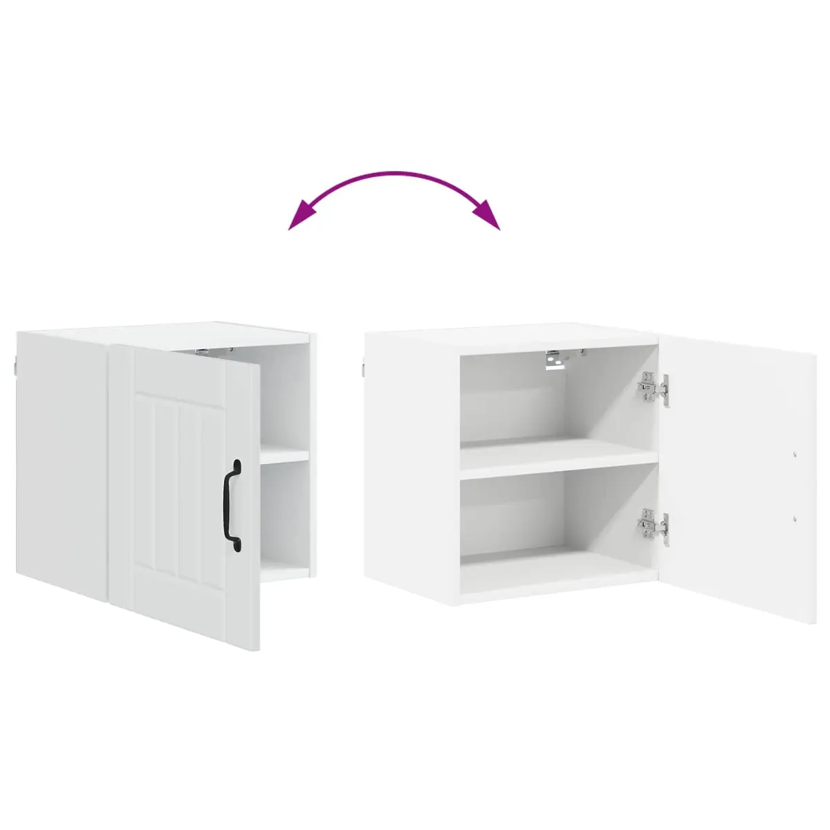 High Gloss White Cabinet for Kitchen Use