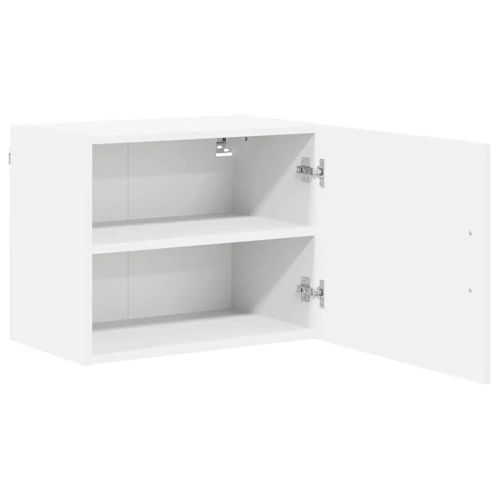 Wall Cabinet Engineered Wood 50 x 31 x 40 cm White Kitchen Storage Furniture