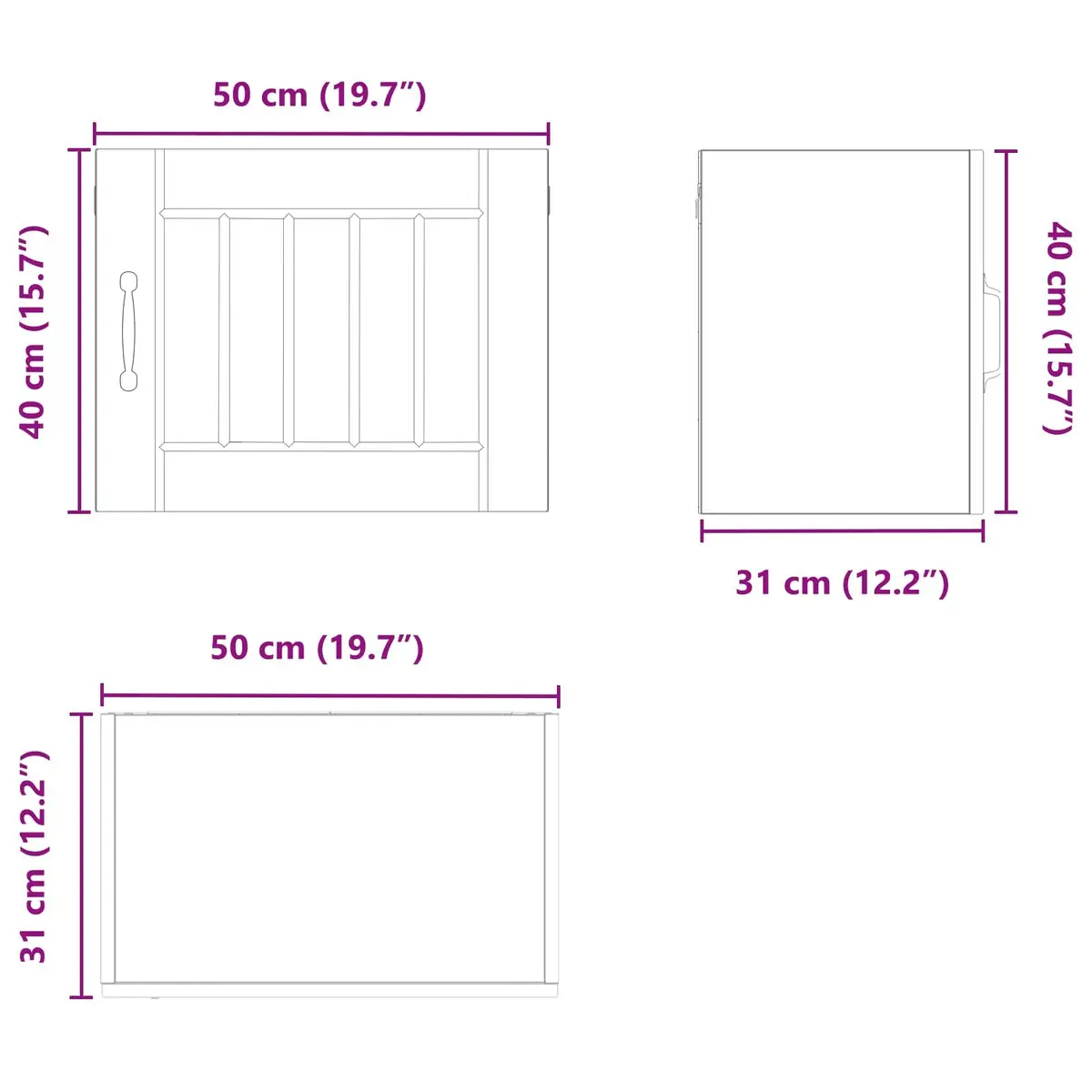 Wall Cabinet with Dishwasher Panel High Gloss White Engineered Wood Kitchen