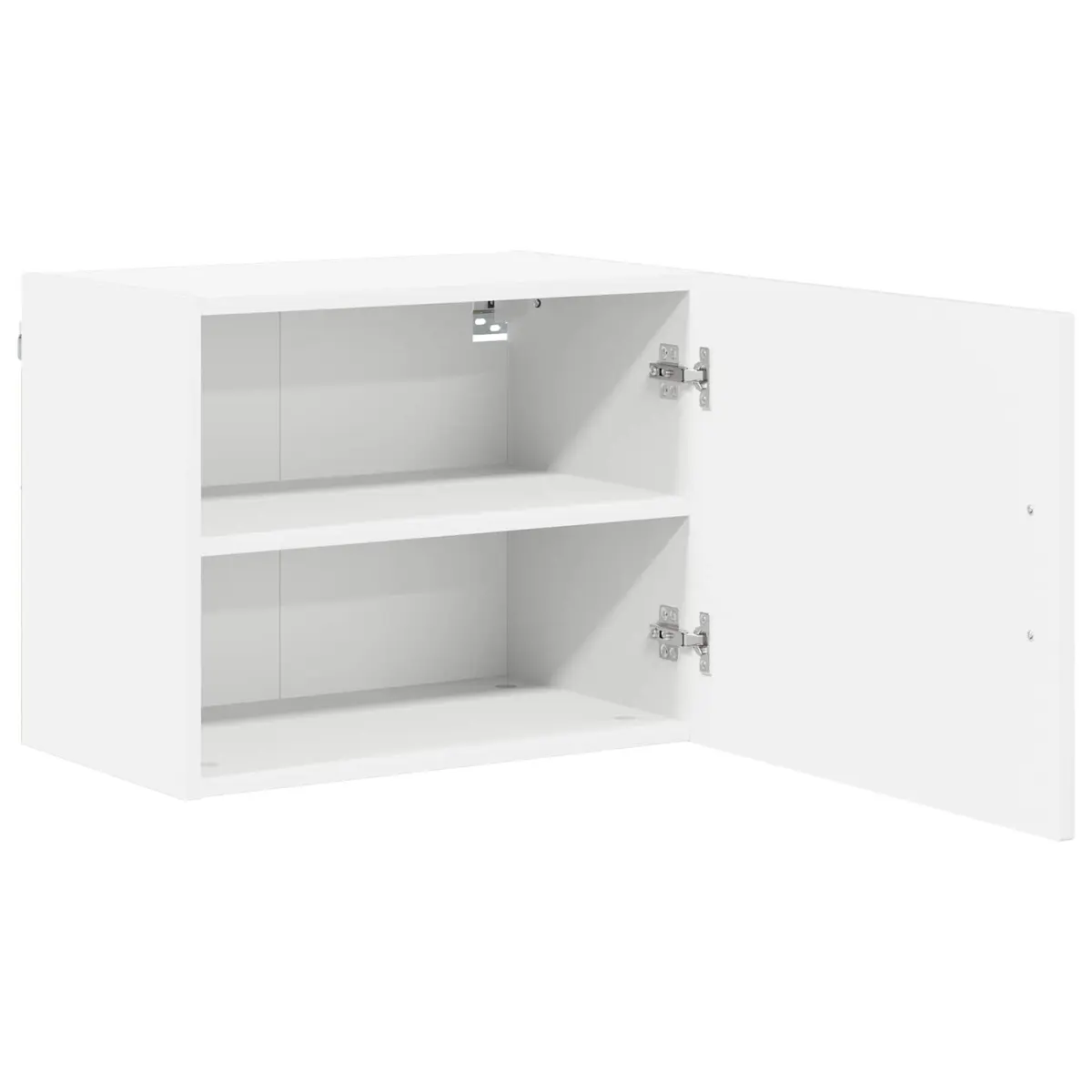 Wall Cabinet with Dishwasher Panel High Gloss White Engineered Wood Kitchen