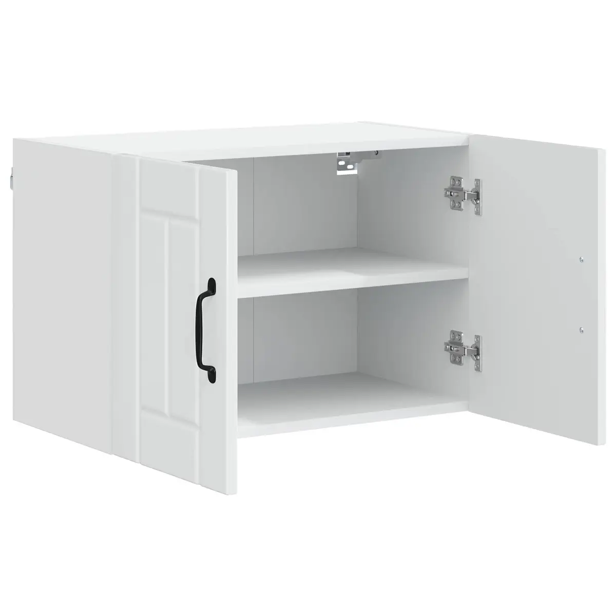 Wall Cabinet Kitchen Storage High Gloss White Dishwasher Panel 60x31x40cm