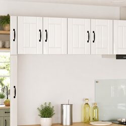 Practical High Gloss White Cabinets for Home Use