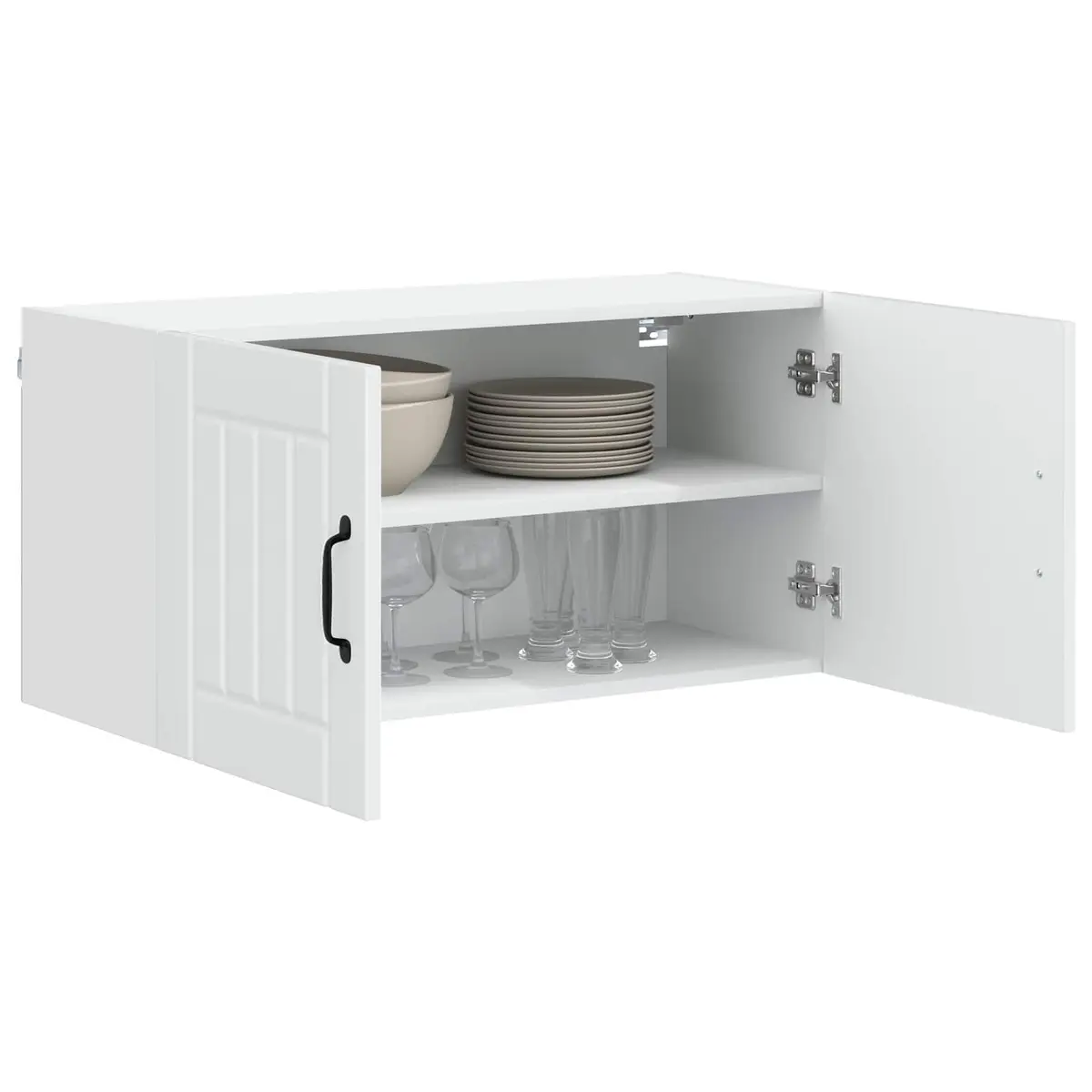 Wall Cabinet Dishwasher Panel High Gloss White Kitchen Storage Engineered Wood