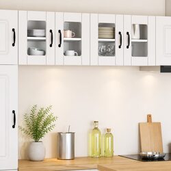 Versatile High Gloss White Glass Cabinet for Home