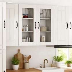 Versatile Wall Glass Cabinet for Kitchen or Living Room