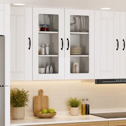 Versatile Wall-Mounted Glass Cabinets for Your Kitchen