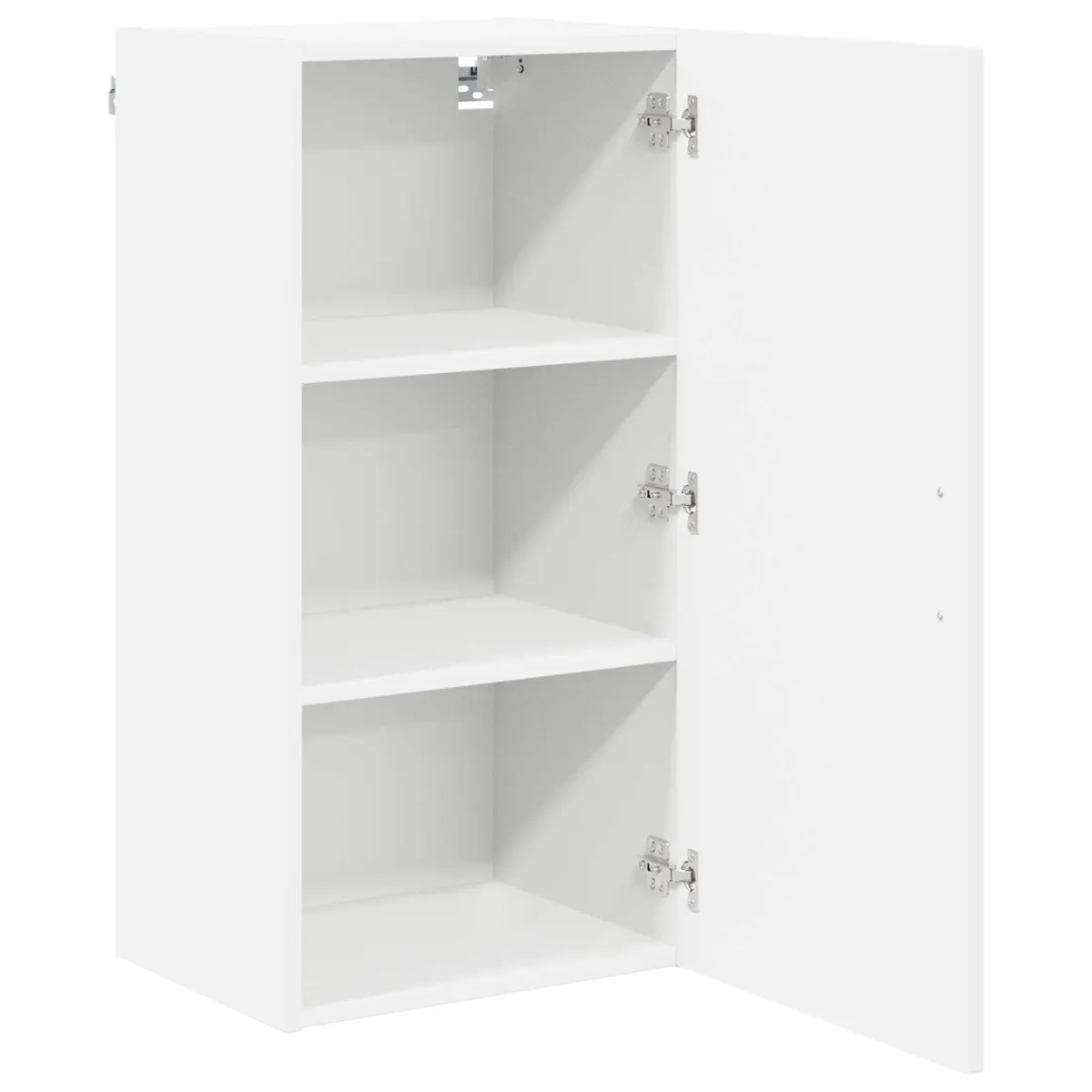 White Wall Cabinet Kitchen Storage Engineered Wood Dishwasher Panel 40x31x80cm