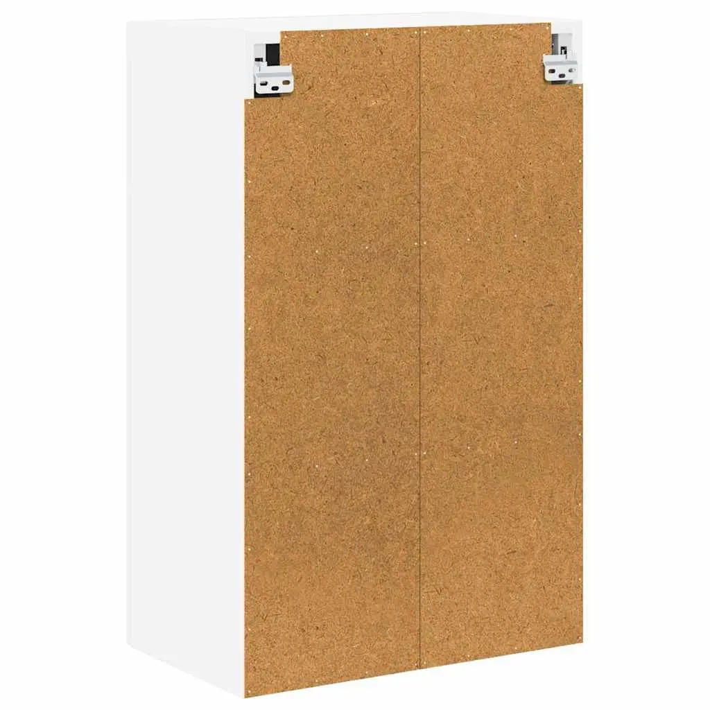 Engineered Wood Wall Cabinet Kitchen Storage Unit 50 x 31 x 80 cm White Modern